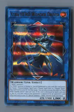 Xtra HERO Wonder Driver LEHD-ENA37 Ultra Rare Legendary Hero Decks Yu-Gi-Oh LP - Image 1