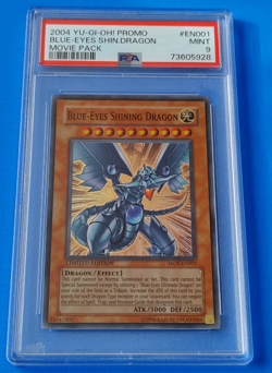Yugioh 2004 Blue-Eyes Shining Dragon MOV-EN001 PSA 9 - Image 1