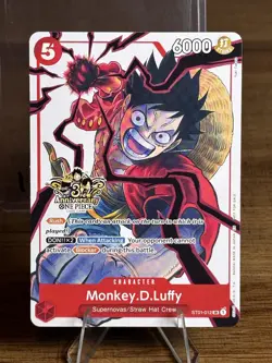 One Piece #ST01-012 Monkey.D.Luffy 3rd Anniversary Promo Alt Art - Image 1