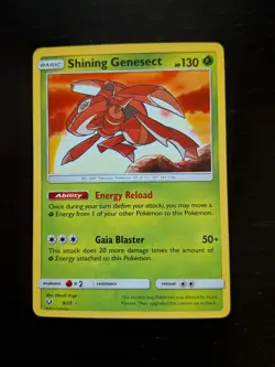 Shining Genosect Holo Rare 9/73 Shining Legends Pokemon NM - Image 1