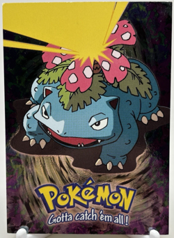 Venusaur E3 of 12 Topps Holo Foil Movie Edition Black Logo Pokemon Card - Image 1