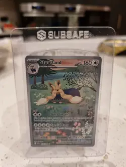 Pokemon TCG Stoutland Illustration Rare White Flare Card 156/086 NM Condition - Image 1