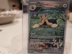 Pokemon TCG Stoutland Illustration Rare White Flare Card 156/086 NM Condition - Image 4