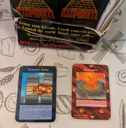 Terrorist Nuke Pentagon Card Unlimited 1995 INWO Illuminati 549 Cards/Box/4 Rule - Image 2
