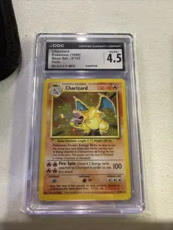 Charizard Base Set Holo Card #4/102 - Image 1