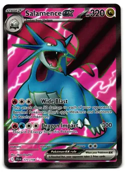 Salamence ex 177/159 - Journey Together Ultra Rare Pokemon TCG - LP Card - Image 1