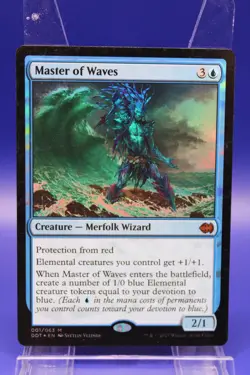 MTG Master of Waves 001/063 M Foil Duel Decks: Merfolk vs. Goblins - Image 1