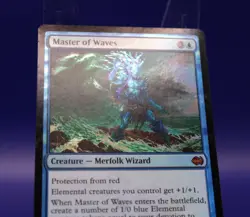 MTG Master of Waves 001/063 M Foil Duel Decks: Merfolk vs. Goblins - Image 3