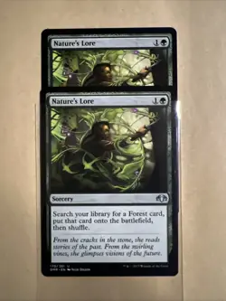 X2 MTG Nature’s Lore DMR 170 U NM Regular - Image 2
