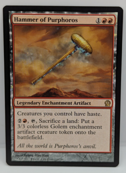 Hammer of Purphoros Theros Regular Rare NM MTG - Image 1