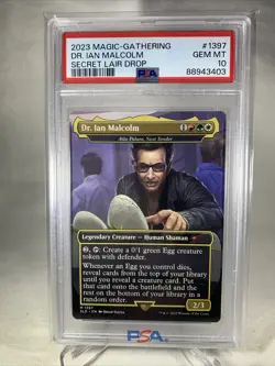 Atla Palani, Nest Tender "Dr. Ian Malcolm" - Extended Art Secret Lair PSA 10 Gem - Image 1