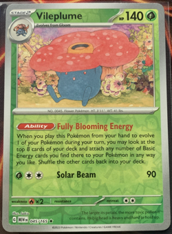 Vileplume 045/165 Rare 151 Pokemon Reverse Holo Near Mint - Image 1