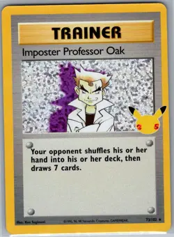 Imposter Professor Oak 73/102 Celebrations: Classic Collection - Pokemon - NM - Image 1
