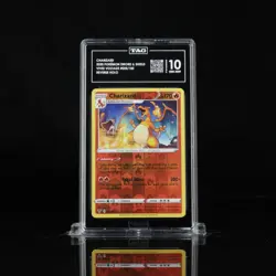 2020 Pokemon SWSH Vivid Voltage 025/185 Charizard Reverse Holo TAG 10 (970) - Image 1