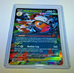 Mega Scrafty EX 135/217 ASC Mega Evolution EX Holo Rare Pokemon Card - Image 1