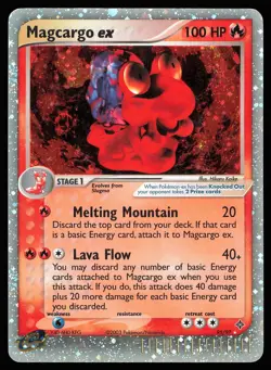 Magcargo EX 95/97 Holo Ultra Rare | CREASE - MP | Dragon | Pokemon TCG - VINTAGE - Image 1