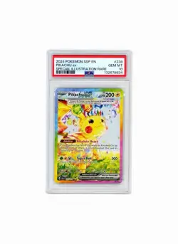 Pokemon Pikachu ex 238/191 Sv08: Surging Sparks Holo EX PSA 10 - Image 1