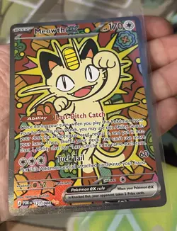 Pokemon Meowth ex 121/088 SIR Perfect Order Pack Fresh Near Mint!!! - Image 1