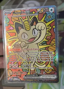 Pokemon Meowth ex 121/088 SIR Perfect Order Pack Fresh Near Mint!!! - Image 5
