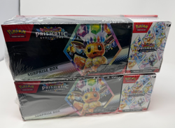 Lot of 2 - Pokemon Prismatic Evolutions Sam's Club Surprise + Booster Bundle Box - Image 1