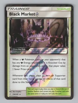 Black Market ◇ 134/181 Prism Star Rare Team Up Pokemon Holo NM - Image 1