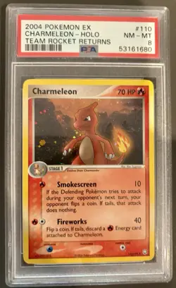Pokemon Charmeleon #110 Team Rocket Returns PSA 8 FAST SHIPPING! - Image 1