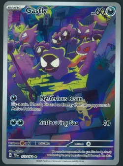 Gastly 177/162 Illustration Rare Pokemon SV Temporal Forces Near Mint #2 - Image 1