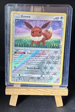 NM | Pokemon TCG | Eevee 101/149 | SM Base Set | Reverse Holo | Common - Image 1