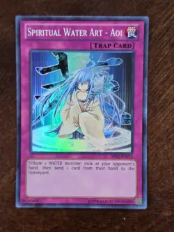 Yu-Gi-Oh! Spiritual Water Art - Aoi AP02-EN012 Super Rare - NM/LP - Image 1