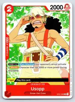 One Piece - ST01-002 - Usopp - C - US Seller - Image 1