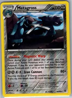 Metagross 49/98 Reverse Holo XY - Ancient Origins - Pokemon Card - NM - Image 1