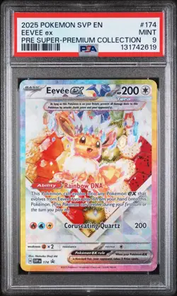 EEVEE SVP 174 PSA 9 PRISMATIC EVOLUTIONS SPC SIR PROMO POKEMON CARD ENGLISH - Image 1