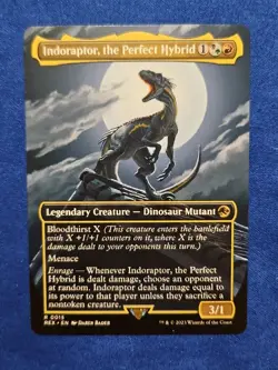 Indoraptor, the Perfect Hybrid (Borderless) UB: Jurassic Park (015) NM MTG - Image 1