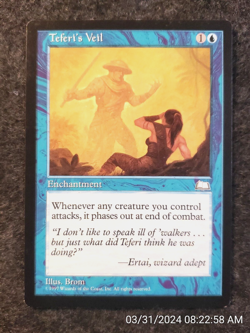 Teferi's Veil Weatherlight NM Blue Uncommon MAGIC THE GATHERING CARD (DS3D1E8) - Image 3
