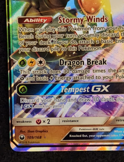 2018 Pokemon Celestial Storm Rayquaza GX Ultra Rare #109/168 EX-NM - Image 5