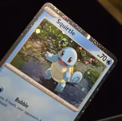 Pokemon TCG - SQUIRTLE #048 - COSMOS HOLO (SWIRL!) - PROMO - S&V 151 (2023) - NM - Image 2