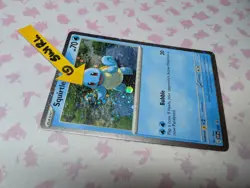 Pokemon Squirtle 151 (Poster) black star promo SVP 048 cosmo holo W/ SWIRL! - Image 3