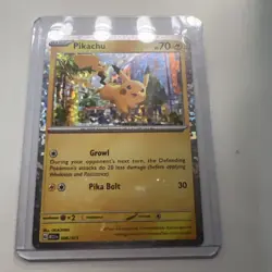Holo Pikachu 006/015 McDonalds 2023 Match Battle Pokemon Card NM/M - Image 2