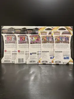 (5) Pokemon Sword and Shield Sleeved Booster Pack Lot - Image 2