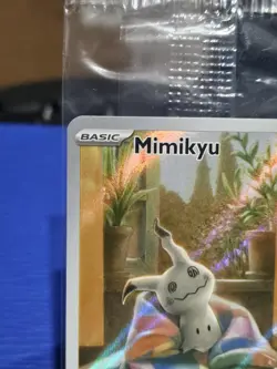 POKEMON SCARLET AND VIOLET MIMIKYU PROMO CARD SVP 075 BLACK STAR NEW SEALED - Image 2