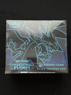 Phantasmal Flames Pokemon Center Elite Trainer Box ETB Ripped Seal - Image 1