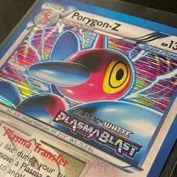 Pokemon Porygon-Z Holo BW Plasma Blast Prerelease Promo BW84 NM - Image 3