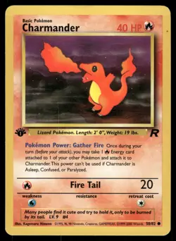 Charmander 50/82 WOTC Team Rocket 1st Edition Pokemon [PL] (2) - Image 1