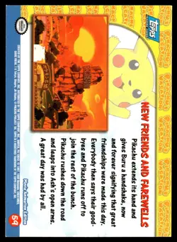 New Friends and Farewells #59 TOPPS Pikachu's Vacation Movie Pokemon [PL] - Image 2