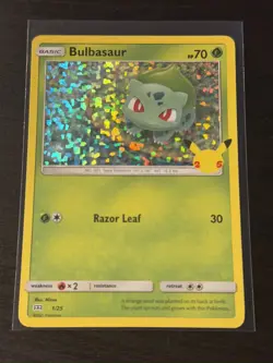 Bulbasaur #1/25 - McDonald's 25th Anniversary Promo - Holo Pokemon Card - Image 1