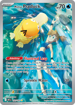 Misty's Psyduck 193/182 Illustration Rare Destined Rivals Pokemon Near Mint - Image 1