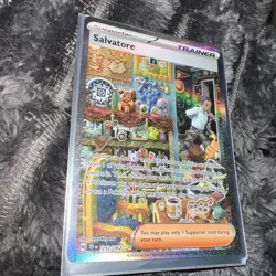 Pokemon Card - Salvatore 212/162 Temporal Forces Special Illustration Rare - NM⭐ - Image 1