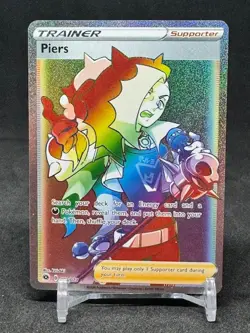 Piers 078/073 Secret Rare Champion's Path Pokemon TCG NM - Image 1