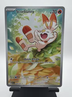 Scorbunny 225/217 Ascended Heroes Pokemon TCG Illustration Rare Holo NM - Image 1