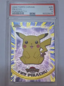 Pokemon Tv Pikachu Topps Chrome PSA - Image 1